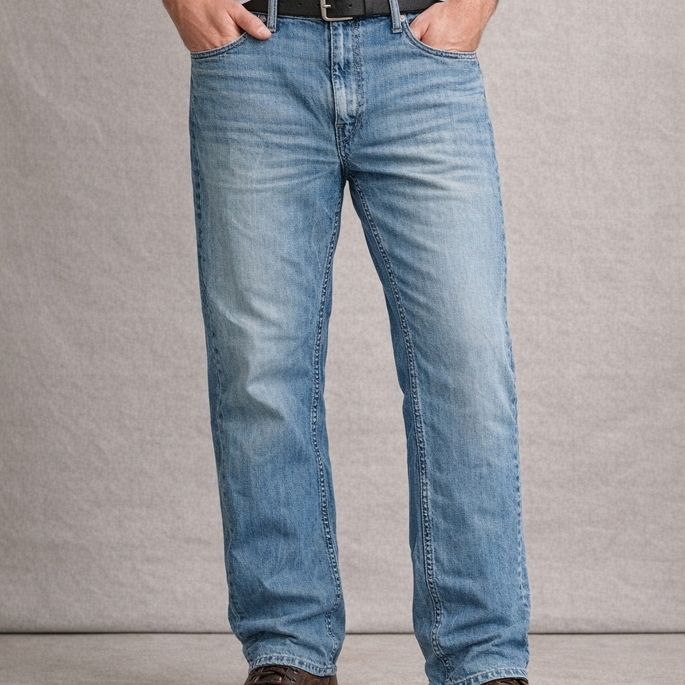 Levi's Men's 514 Classic Blue Men's Jeans Light Wash Suze 38/30